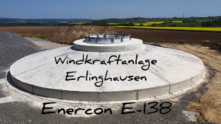 Windkraftanlage Erlinghausen  Enercon E138 EP3 E2 im Bau [upl. by Atahs]