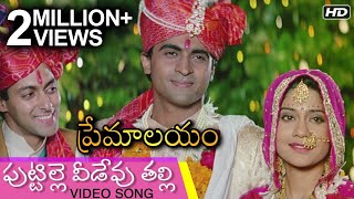 Puttille Veedevu Talli Video Song  పుట్టిల్లె వీడేవు తల్లి  Premalayam Movie  Hum Aapke Hain Koun [upl. by Walliw160]