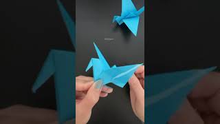 How to fold Flapping Origami Crane Traditional Shorts [upl. by Shelburne]