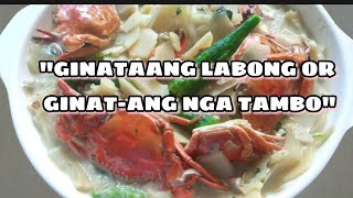 GINATAANG LABONG OR GINATAN NGA TAMBO ILONGGO RECIPE [upl. by Noroj]