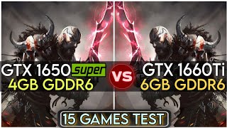 GTX 1650 Super vs GTX 1660 Ti  15 Games Test  How Big The Difference [upl. by Eleonora219]