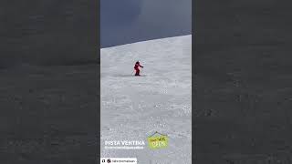 Skiing Pista Ventina in Cervinia ski slope carving sciare Cervino Ski Paradise November 2024 [upl. by Dallas]