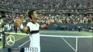 Novak Djokovic vs Roger Federer Match point US Open 2010 [upl. by Lesslie]