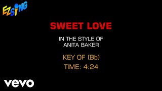 Anita Baker  Sweet Love Karaoke [upl. by Gide]