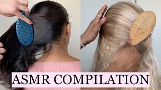 ASMR 2 HOUR RELAXING HAIR BRUSHING COMPILATION NO TALKING [upl. by Nnaarual]