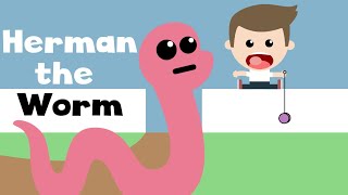 Herman the Worm  Kids Songs  Brain Break Movement Songs [upl. by Eleik]