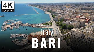 4K Drone video and travel vlog on Bari city in puglia region of Italy [upl. by Okia250]