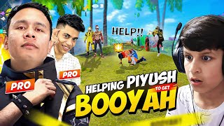 Helping Piyush Bhai piyushjocgaming to Get Booyah in Free Fire ✌ Tonde Gamer [upl. by Vharat]