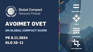 UN Global Compact Suomi Avoimet ovet [upl. by Eustasius540]