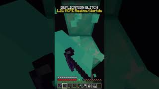 Duplication glitch in MCPE RealmsWorlds minecraft cheat bug mcpe [upl. by Quincey334]