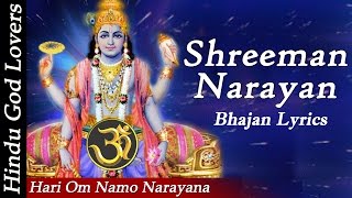 quotHari Om Namo Narayanaquot quotShreeman Narayan Narayan Hari Hariquot quotNarayana Full Songquot quot Bhajan Lyricsquot [upl. by Carmelina]