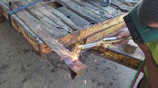 scrap oxygen acetylene torch setup [upl. by Eesak]