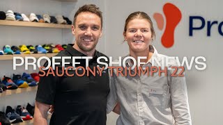 Saucony Triumph 22  ProFeet Shoe News [upl. by Ahearn511]