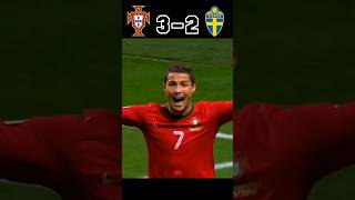 Portugal 🇵🇹 vs Sweden 🇸🇪 🤯🔥  Ronaldo Hattrick  World Cup Qualifier 2014 shorts football [upl. by Kahl]