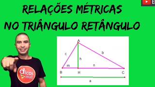 Relações Métricas no Triângulo Retângulo I Geometria [upl. by Alah]