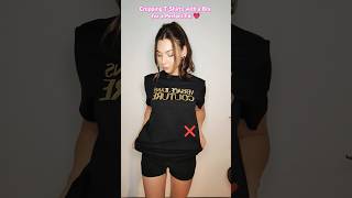 The Best Way to Crop TShirts 😍🫶DIYFashion CropTop FashionHacks TShirtDIY Fashion Trendy [upl. by Artnoed]