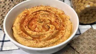 COMO HACER HUMMUS DE GARBANZOS RECETA FACIL Y VEGANA NO TE LA PIERDAS [upl. by Lora]