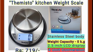 kitchen weight scaleThemisto kitchen weight scale review [upl. by Otilia]