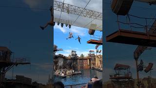 INSANE Water Stunt at Universal Studios 😱 shorts [upl. by Omoj158]