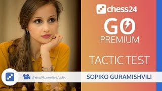 Miss Tactics Test with IM Sopiko Guramishvili  September 2 2018 [upl. by Yerac]