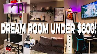 How I Transformed My Brothers Dream Room  Amazon amp Ikea Finds [upl. by Kirred382]