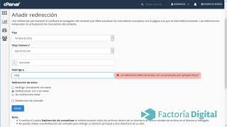 Como redireccionar un dominio en cpanel [upl. by Ydne]