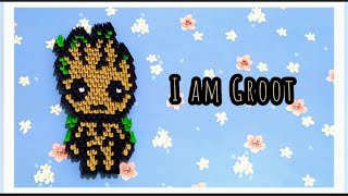 Tutorial Origami 3d Groot painting [upl. by Annailuj]