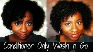 Natural Hair Tutorial  Conditioner Only Wash N Go [upl. by Acissev]