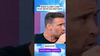 Rede globo tem a pior audiência da história do Brasil e a Jovem Pan comentou e Pilhado shorts [upl. by Geno]