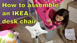 How to assemble an IKEA desk chair [upl. by Aciraj]