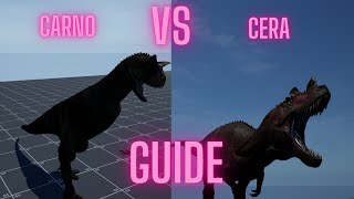 Carnotaurus VS Ceratosaurus Guide  The Isle [upl. by Dinah52]