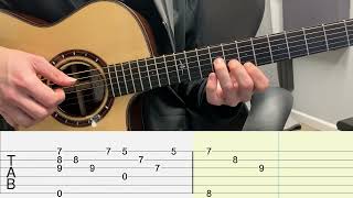 Loose Yourself Eminem  Intro Picking Pattern  Fingerstyle Guitar Lesson [upl. by Sacci]