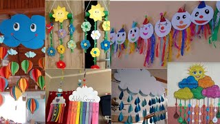 Preschool decoration ideasClassroom Wall hanging decoration ideasPaper crafts ideaDoor decoration [upl. by Aihsenad]