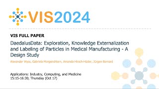 DaedalusData Exploration Knowledge Externalization and Labeling of Particles in Medical Manufactu [upl. by Oiraved]