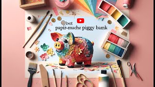 🖌️ Best Papier Mache Piggy Bank  DIY Savings and Crafts 🖌️ [upl. by Loredana]