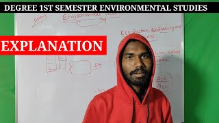 DEGREE 1ST SEMESTER ENVIRONMENTAL STUDIES PAPER PATTERN EXPLANATION IMPORTANT TOPICS 🚨💯 PASS OSMANIA [upl. by Aramenta]