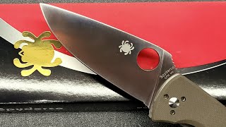 Spyderco Tenacious M4 Brown G10 C122GBNM4P knife edc spyderco [upl. by Oniskey289]