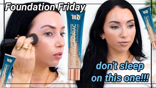 THIS SURPRISED ME new Urban Decay Hydromaniac Glowy Tinted Hydrator Foundation Review [upl. by Bran]