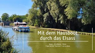 Mit dem Hausboot durch das Elsass [upl. by Karlik]