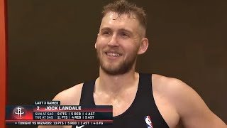 Jock Landale PostGame Interview  Washington Wizards vs Houston Rockets [upl. by Niel580]