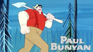 Paul Bunyan 1958 Disney Cartoon Short Film  Review [upl. by Nylireg]