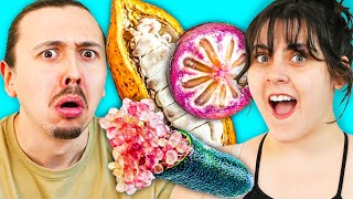 On a testé des fruit exotiques étranges en couple 🍌 [upl. by Novy355]