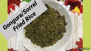 Gongura Sorrel fried rice with Dired Gongura  గోంగూర ఫ్రైడ్ రైస్  Telugu USA  Trupti [upl. by Nilesoy]