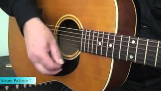 Guitar Rhythm Patterns  Strum Pattern 1 [upl. by Ardnekat584]