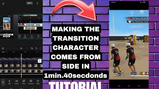 MAKE THIS TRANSITION CHARACTER COMES FROM SIDE IN 1 minutes 30secs  TUTORIAL [upl. by Columbine]