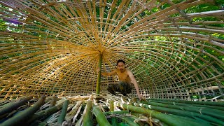 Survival Skills Unleashed  Creating a Hobbit Mushroom House with Minimal Resources Part 1 [upl. by Aikar]