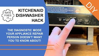 Dishwasher Diagnostic Mode find out why your Kitchenaid won’t work [upl. by Eimrej]