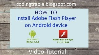 Install Adobe Flash Player on Android device byND [upl. by Harriman]