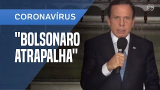 PARA DORIA BOLSONARO MAIS ATRAPALHA DO QUE AJUDA [upl. by Anirol]