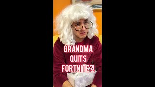 Goated Grandma Is Finally Quitting Playing Fortnite shorts [upl. by Anchie677]